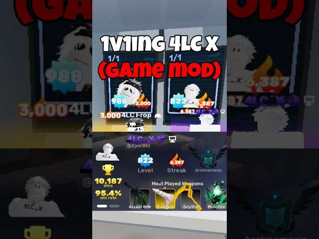 1V1ING 4LC X (GAME MOD) #roblox #robloxpvp #gaming #robloxrivals #rivals
