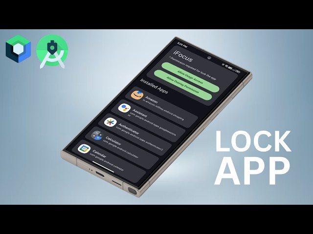 Build App Locker Android App with Kotlin | App Usage Tracker + Daily Limit + Accessibility Service