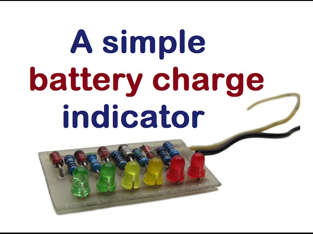 A simple battery charge indicator
