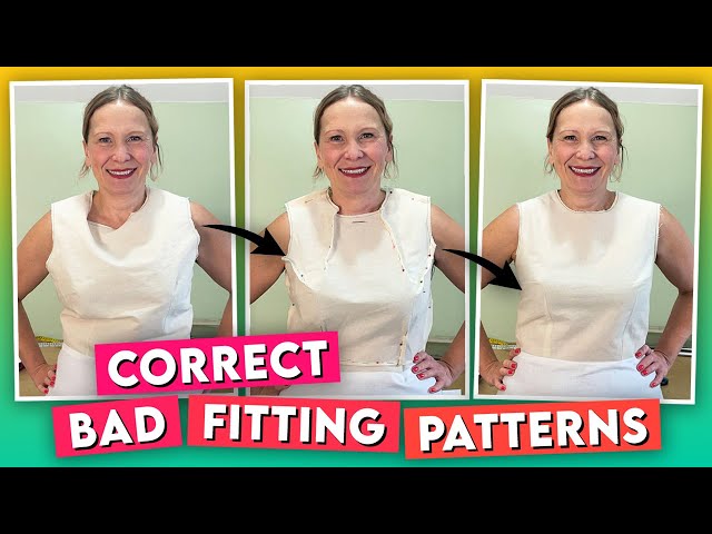How to fit a sample when dressmaking, a step by step guide to common adjustments