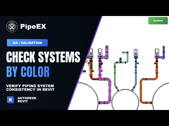 Revit MEP QA: Color-Code Piping Systems in Floor Plans