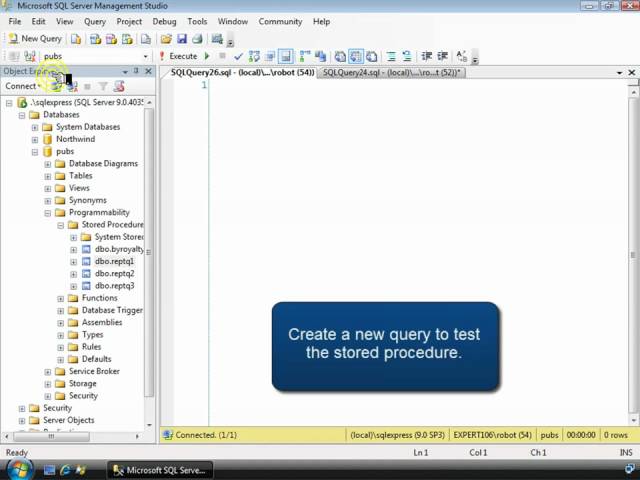SQL Stored Procedure Tutorial