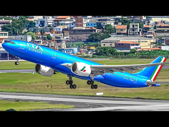 60 MINS of Plane Watching at Sao Paulo Guarulhos Airport 🇧🇷