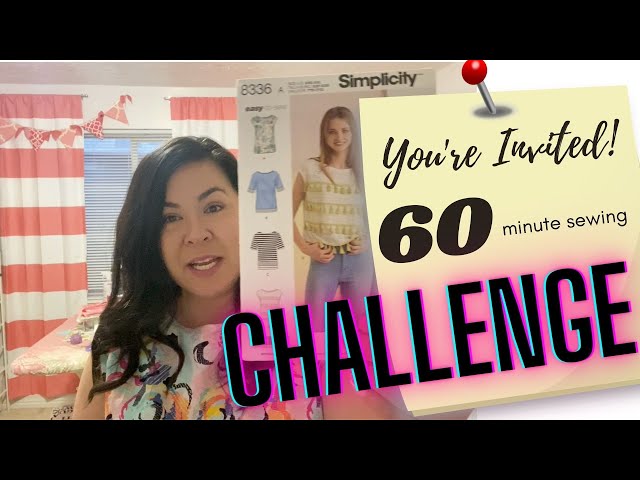 60 minute sewing challenge. SEW WITH ME! How long does it take to sew a shirt? DIY Sewing project.