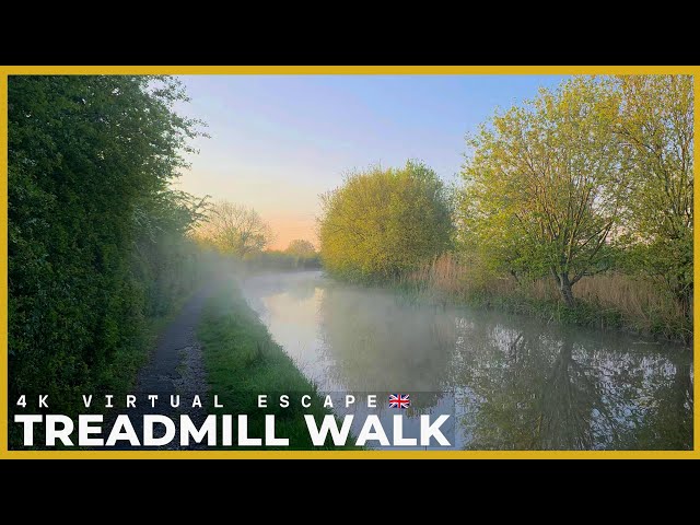 Misty Canal Walk towards Chester 🇬🇧 | Shropshire Union Canal | 4K 60fps HDR No Talking