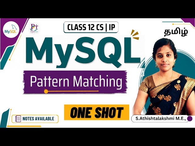 MySQL Pattern Matching | Database Management System | Class 11 & 12 | CS | IP | CBSE #11