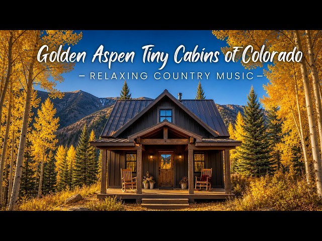 Golden Aspen Tiny Cabins of Colorado | Relaxing Country Music