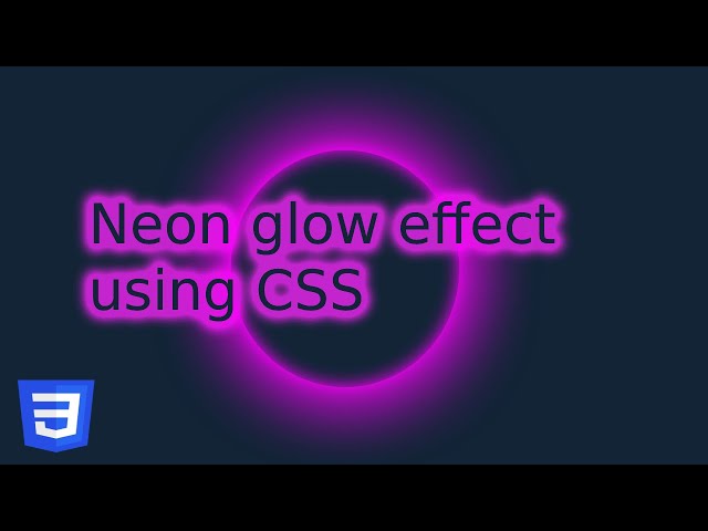 Neon glow effect using pure CSS | #shorts