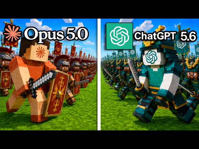 Claude Opus 5 vs ChatGPT 5.6 Build Armies to Fight Each Other
