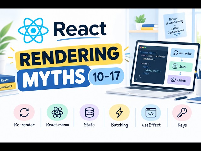 React Myths Part II: React Rendering Myths Explained | React.memo, Re-render, State, Effects & Keys