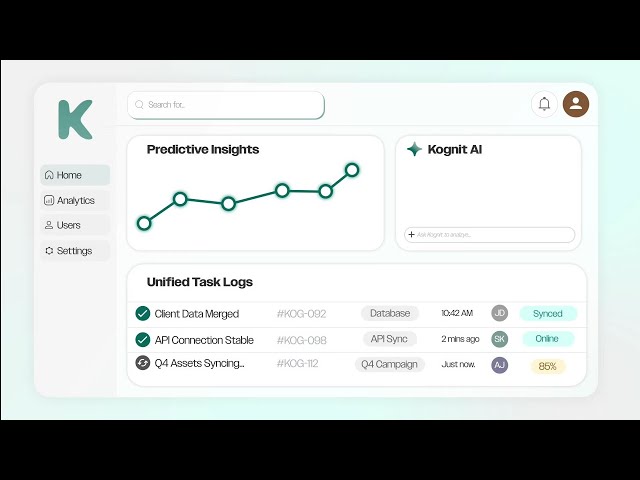 Kognit | SaaS Product Explainer (UI Animation Concept)