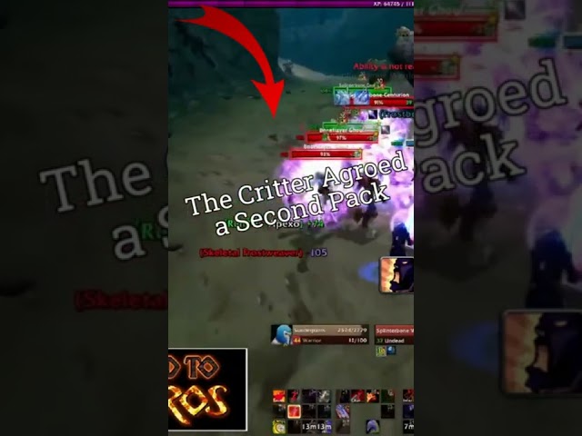 Hardcore RFD Critter Pulls Extra Mobs RUN FOR YOUR LIFE ! #shorts