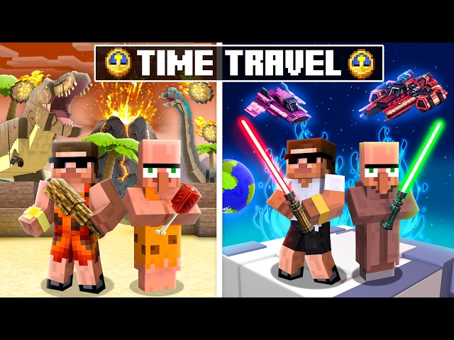 Travelling From Stone Age to Future in Minecraft..