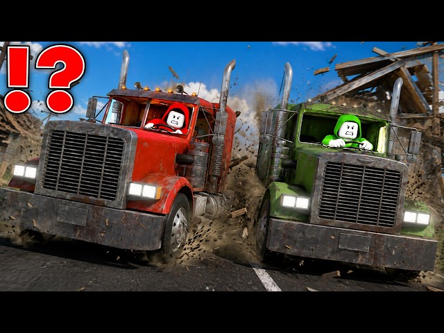 JJ and Mikey Drive and Fight in Roblox !?