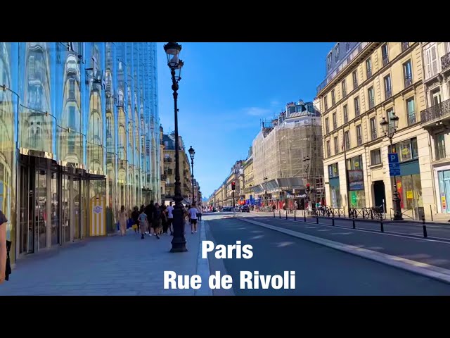 Paris city walks   Rue de Rivoli   Paris,France 4K