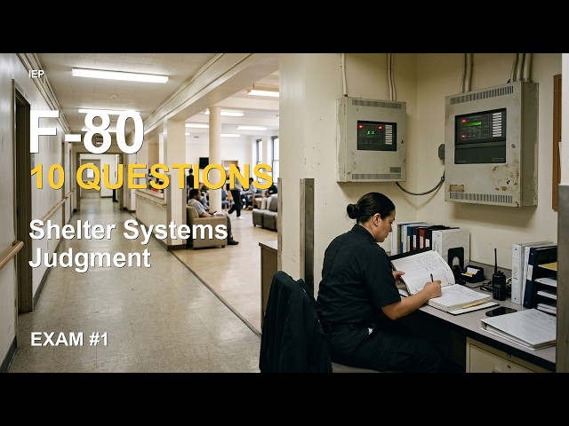 F-80 Exam #1: Shelter Systems, Staffing, and Emergency Judgment