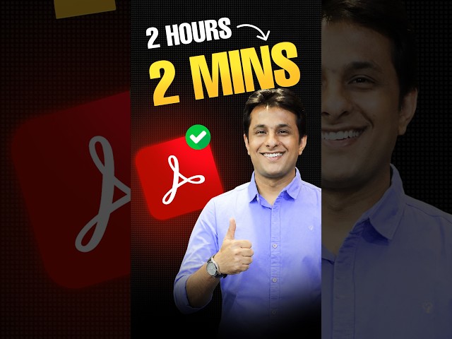 2 Hours of PDF Work in 2 Minutes With AI on @Adobe Acrobat