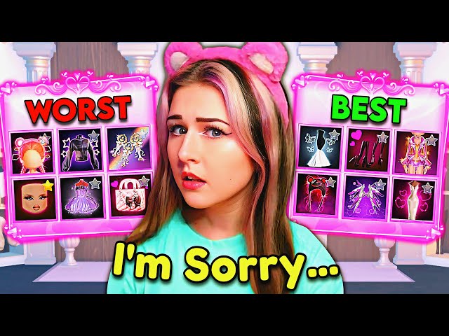 EXPOSING How I REALLY FEEL About The WORST CODE ITEMS In DTI... *sorry* | ROBLOX Dress to Impress