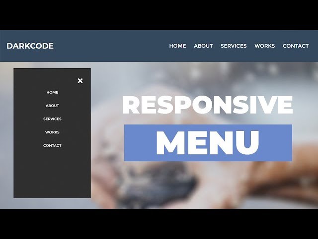 Responsive Menu Navigation Using Only HTML & CSS
