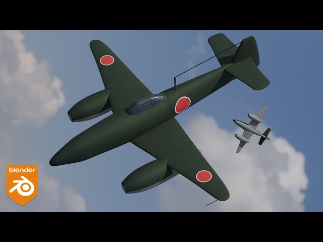 Modeling Process Nakajima Kikka in Blender | Hard Surface Timelapse