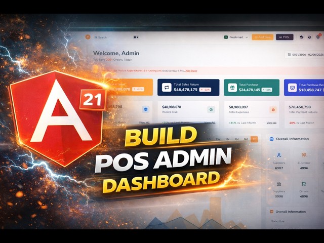 Build a Professional POS Admin Dashboard with Angular 21 | Demo Project