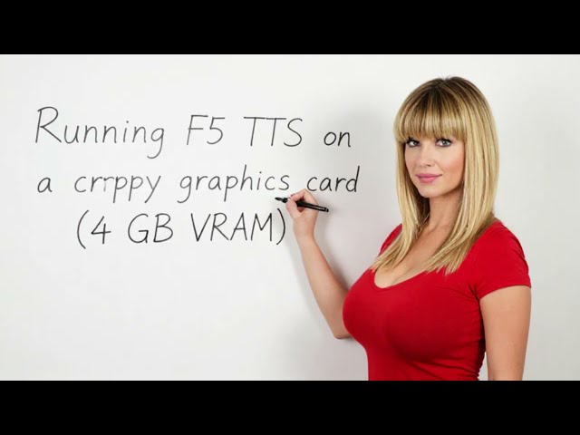 How to run AI at home #3 (Text-to-speech on 4GB VRAM)