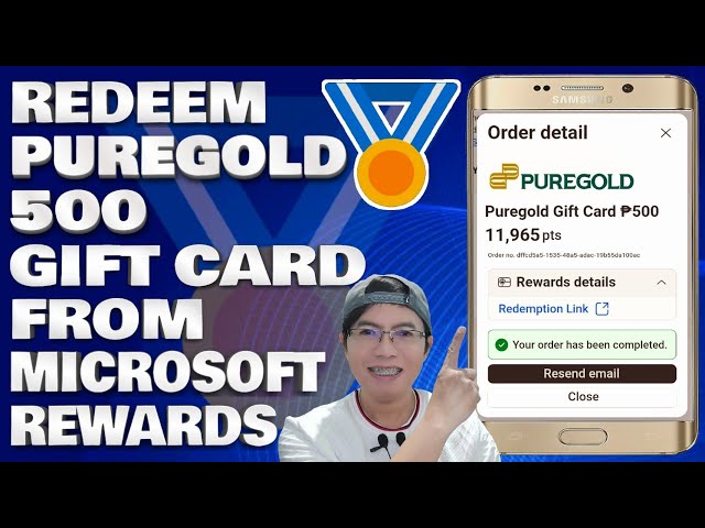How To Redeem PureGold ₱500 Gift Card Voucher From Microsoft Rewards (Step-by-Step Guide)