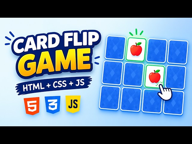 card flip game with HTML , CSS & JavaScript