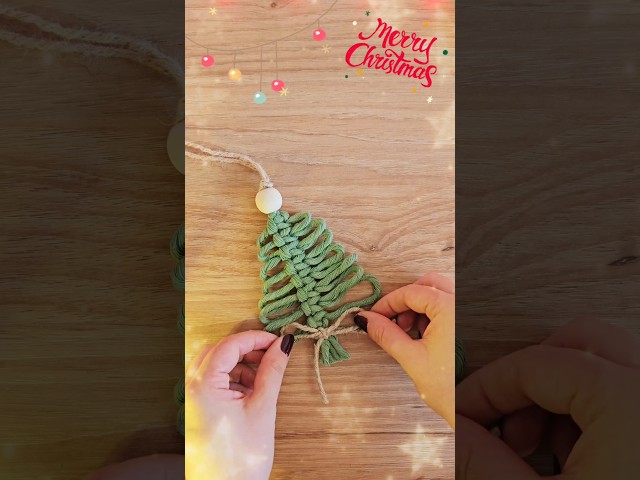 DIY Christmas tree🎄#christmas #diychristmascrafts #macrametutorial #newyear #xmas #diy #tutorial