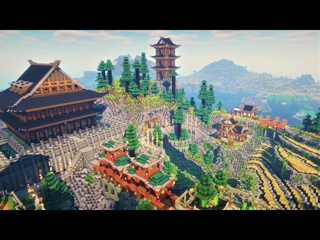 Japanese Island | Minecraft Timelapse
