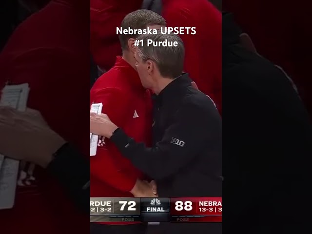 What an WIN for Nebraska Basketball. The Huskers are dangerous! #shorts