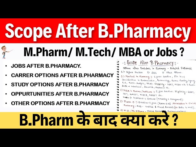 B Pharmacy ke baad kya kare | Scope after B Pharmacy | Being Pharmacist