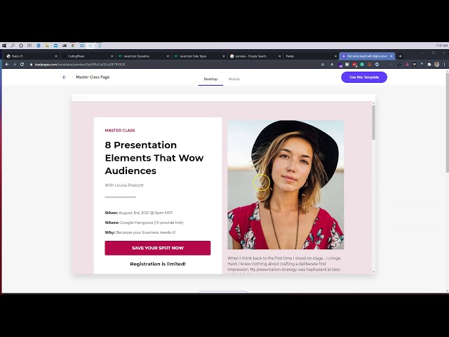 A Practical Javascript Course - Scenario 1