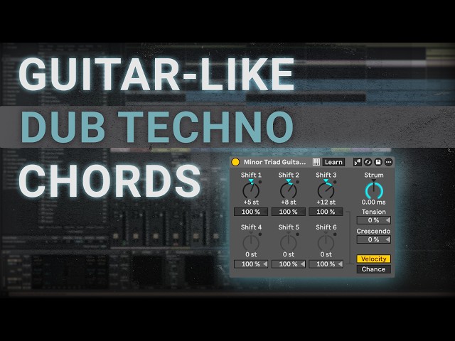 How to make dub chords like Another Channel/Babe Roots. Ableton Live 12 dub techno tutorial