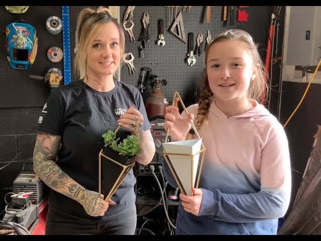 DIY Welding Activity for Mini-Welders: Succulent Plant Holder