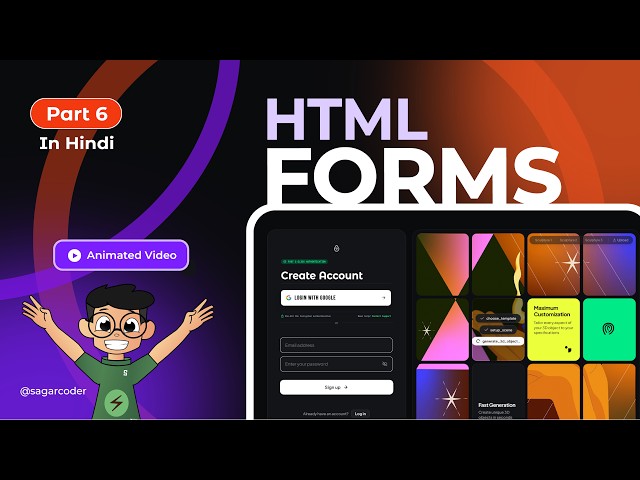 HTML Forms & Input Tag Explained (Hindi) | Complete Beginner Guide | #6 | HTML Tutorials Series