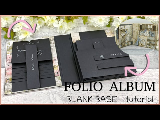 TUTORIAL - Folio Album - Blank Base - Craft O'Clock - Vintage Treasure - scrapbooking ideas, diy