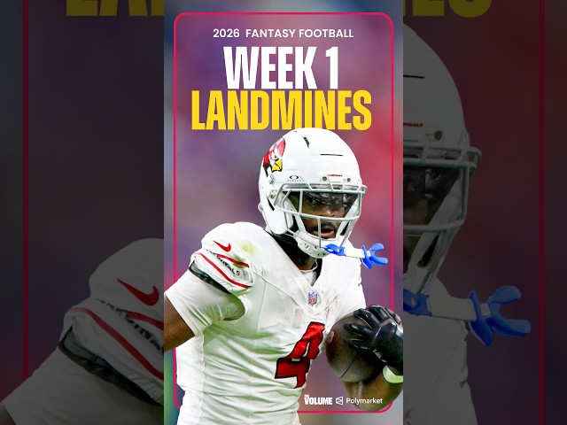 AVOID These 3 Landmines in Week 1 of Fantasy Football! #shorts