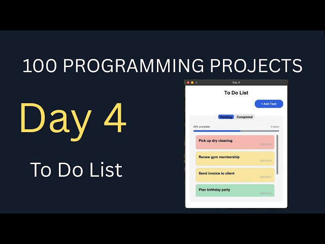 To Do List App in Python (Tkinter Tutorial) — Day 4/100