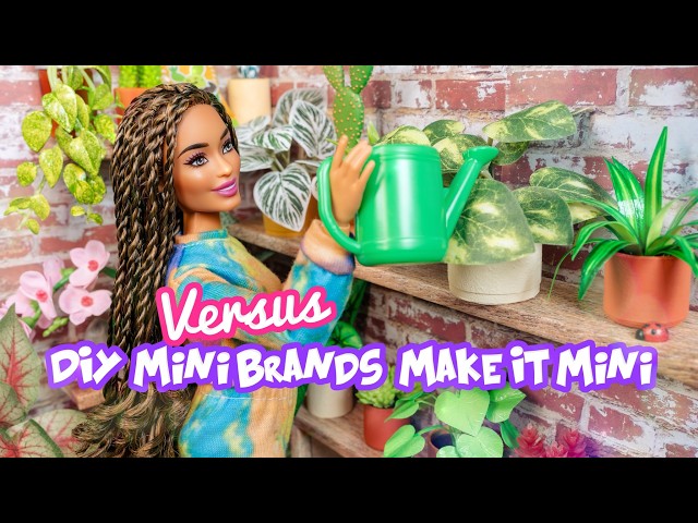 VERSUS : DIY vs Make It Mini Botanicals vs Mini Brands Create Garden