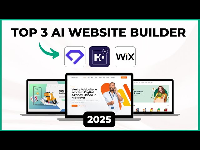 Top 3 AI Website Builders in 2025 | No Hosting | No Coding | Build Website in Minutes