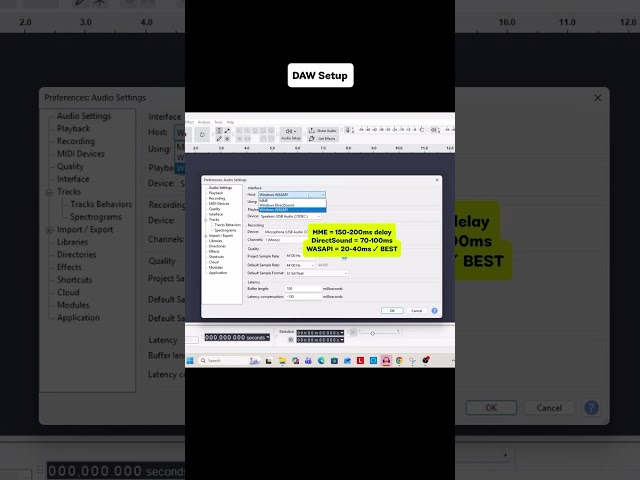Audacity Setup  Sound Setting   Playback and Recording  Mic Testing Part 4 Shorts