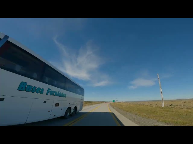 Pt1: Time Lapse Patagonia Natales to Punta Arenas Chile Southern Andes 4K Cycling Adventure Travel