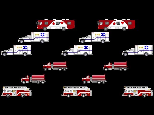 Vehicle Patterns 7 - ABC, AAB & ABB Patterns with Street Vehicles & Trains - The Kids' Picture Show