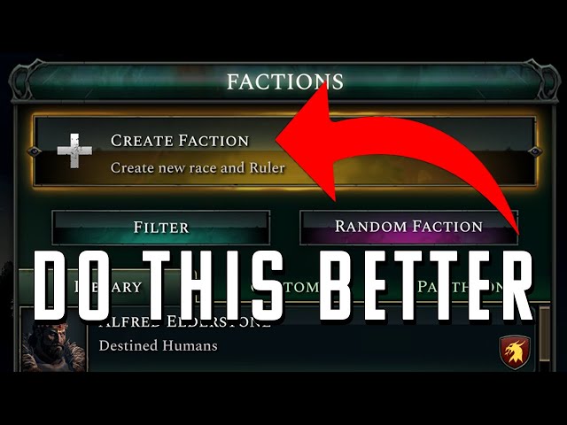 How to make good factions | Age of Wonders 4 guide