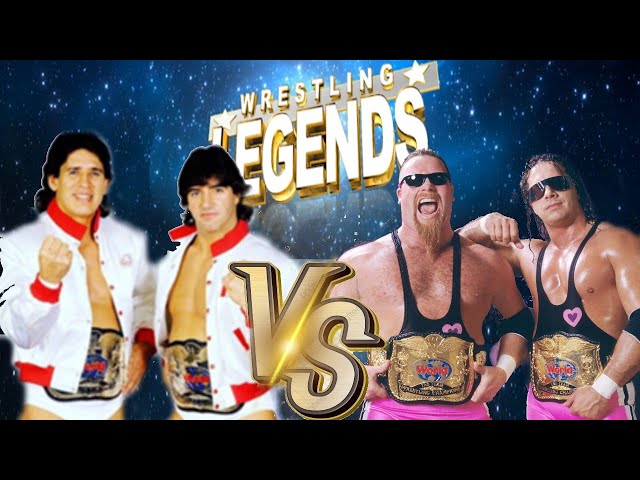 Red Rooster & Bugsyboy's Wrestling Legends Mod Matches Strikeforce vs The Hart Foundation