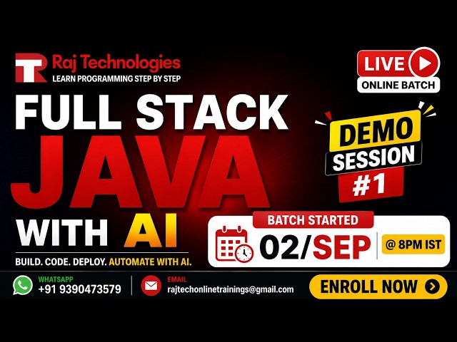 From Core Java to AI Automation: Your Full Stack Development Journey Starts Here