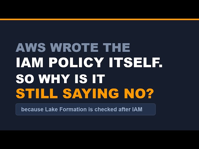 AWS Step Functions can run Athena with no Lambda. Lake Formation still says no.