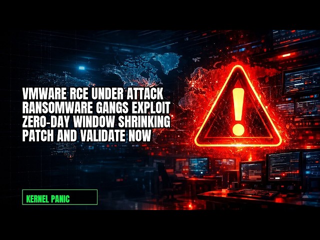 AI Is Shrinking Zero-Day Response Time | VMware RCE Hit by Ransomware