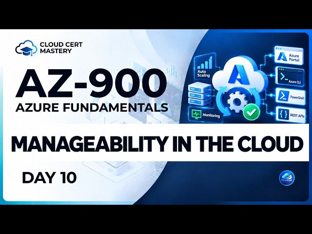 AZ-900 Manageability Explained | Management OF vs IN the Cloud